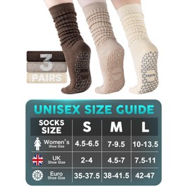 Juclise Non-Slip Yoga Socks for Women Breathable Grippy Workout Socks for Pilates Barre Gym & Meditation (US, Alpha, Medium, Regular, Regular, Sunlit Amber + Nude Glow + Mocha Chic)