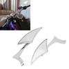 Motorcycle Spear Blade Mirrors 180 Degree Adjustable Rear View Side