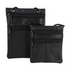 ReNa-Retail High-quality chest bag, genuine leather, Black 2 Small