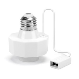 E26 Light Bulb Socket to USB A Female Plug Power Adapter Convert 120V to 5V USB Power Splitter Charger Extension Cord for Outdoor Security Cameras Compatible with WyZe(2-Pack)