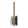 Mikki Bamboo Combi Brush, for Grooming Dog, Cat, Puppy with