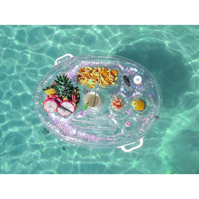 DIVEBLAST: Transparent Floating Drink Holder for Pool, Hot Tub Accessories