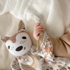Kippins Organic Cotton Cuddle Blankie Comforter, Wolfie the Wolf