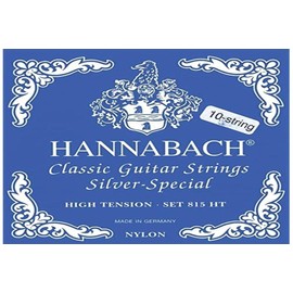 Hannabach Saiten für Klassikgitarre Serie 815 für 8/10 saitige Gitarren/High Tension Silver Special (hochwertig, Allzweck-Saite für fast jedes Instrument, Saiten klassische Gitarre, Made in Germany)