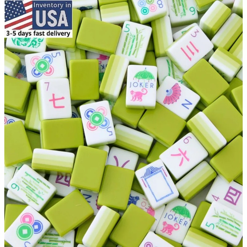 American Mahjong Acrylic Mahjong Tiles 4-layer Engraved American Mahjong Tiles