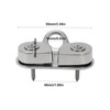 Stainless Steel Cam Cleat with Leading Ring, 3-15mm Rope Capacity,