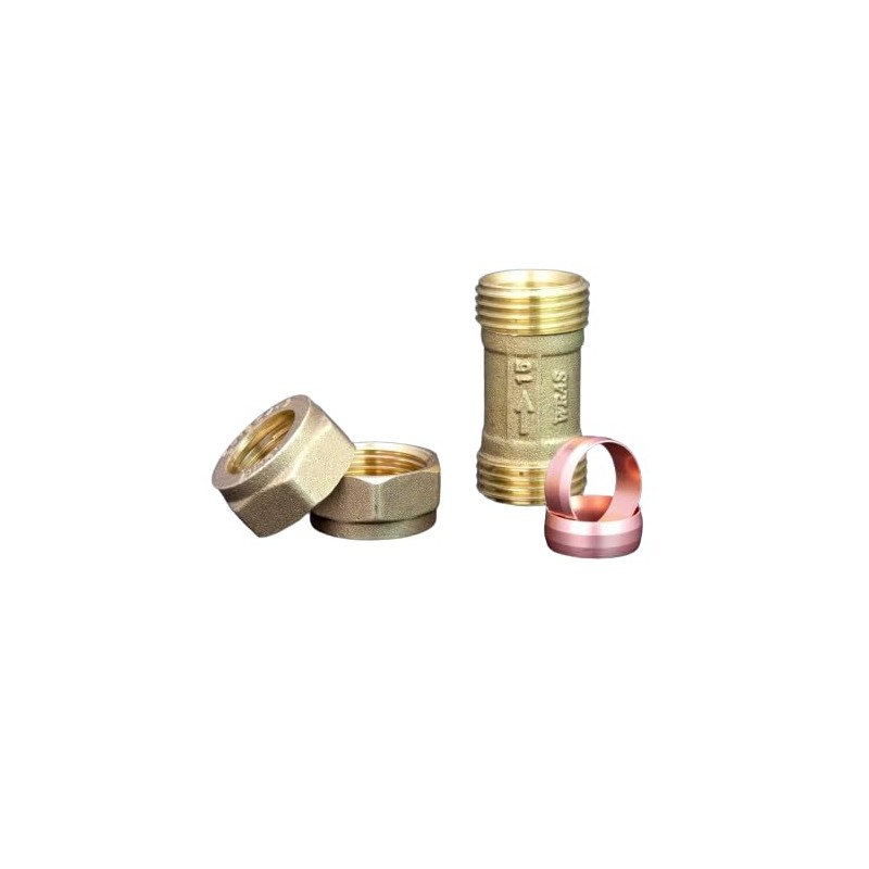 15mm Brass Single Check Valve WRAS Approved Compression Fitting Non