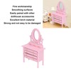 1:12 Scale Dollhouse Toilet Table High Simulation Wooden Miniature Dressing