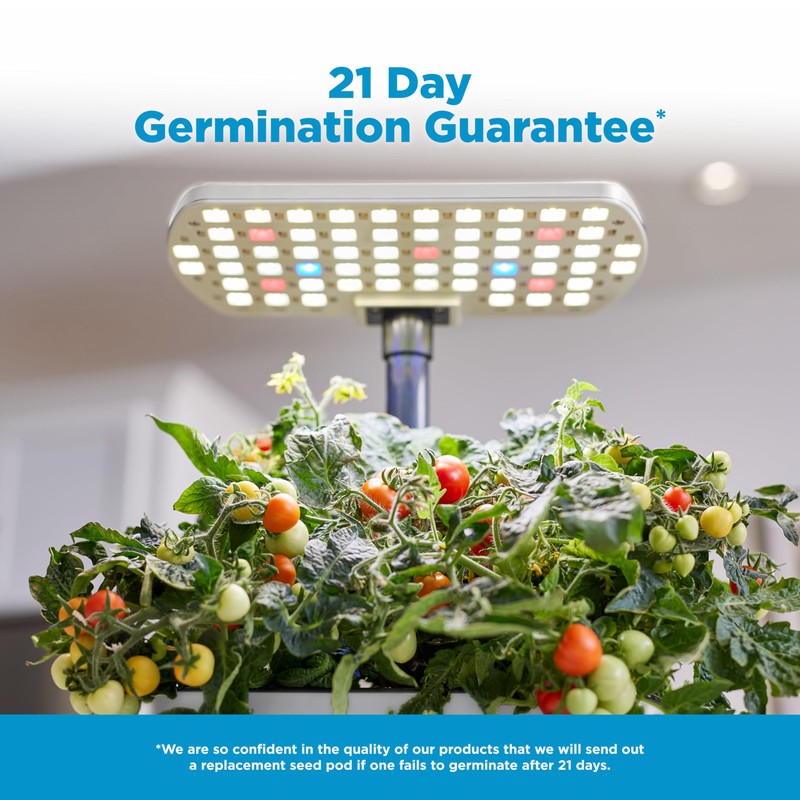 AeroGarden Harvest Lite in Cream, Soil-Free Indoor Hydroponic Garden with