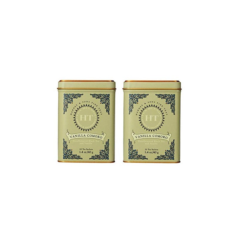Harney & Son's Vanilla Comoro Tea Tin 20 Sachets (1.4