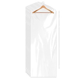 Plastic Garment Bags, 30 Pack Dry Cleaning Bags, Clear Clothes Covers, Dust Proof Garment Protector Covers, Garment Bags, Clear Plastic Clothes Covers for Clothes Shirt Jacket Suit(60x150cm)