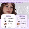 WENDY LASHES Lash Clusters, 200D D Curl DIY Eyelash Extensions