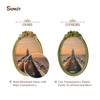 Sunlit Vintage Picture Frame 4x6 Inch, Oval Antique Photo Frames