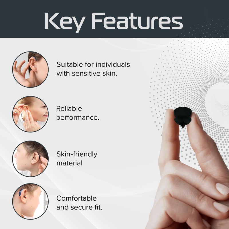 Widex Compatible Double Ear Tip Hearing Aid Domes Pack of