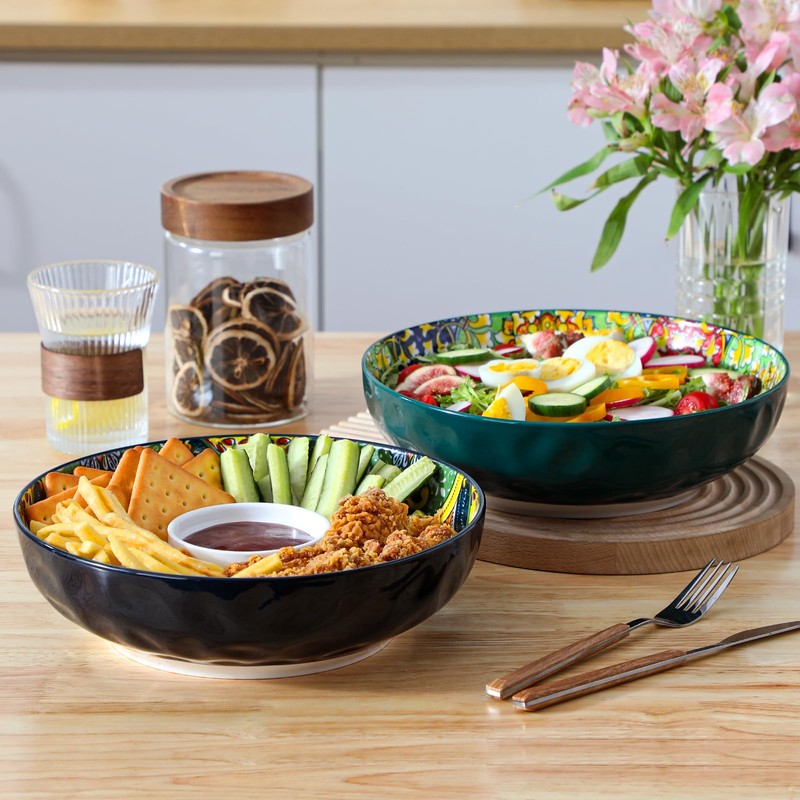 vancasso Large Serving Bowls, 78 Oz Extra Large Salad Bowls