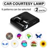 Car Door Lights Projector, 2PCS Retro Boho Car Door Projector