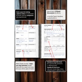 Food Diary for IBS - Track How Your Diet Affects Your Symptoms, for Irritable Bowel Syndrome Sufferers. A5 Spiral Bound, Made in UK