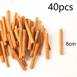 HERZONE Advent Wreath Decorative Cinnamon Sticks Decoration 40 Pieces Cinnamon Sticks Crafts Cinnamon Sticks Craft Cinnamon Dried Spices Christmas Decoration Spice Bark Craft Supplies for Christmas