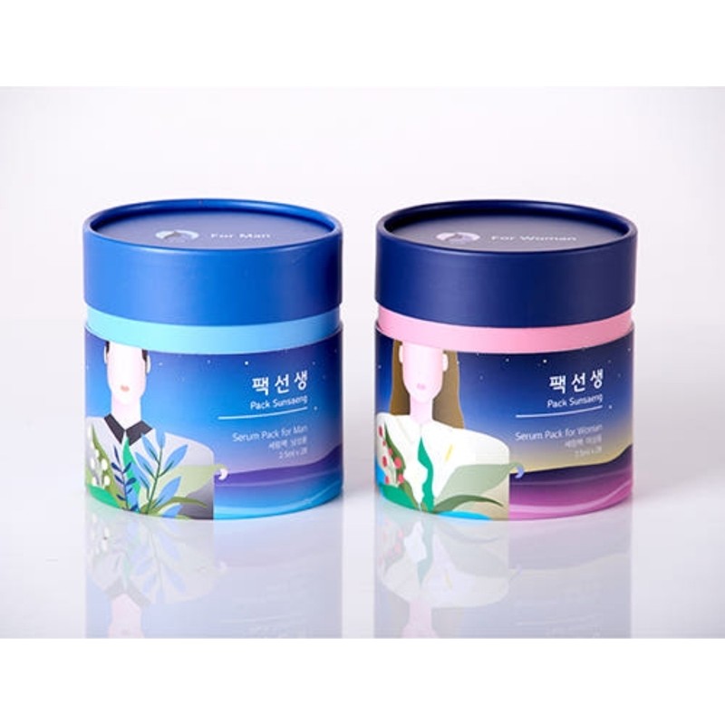 Pack Teacher Women's Men's Sleeping Pack Serum 84 Sheets Whitening