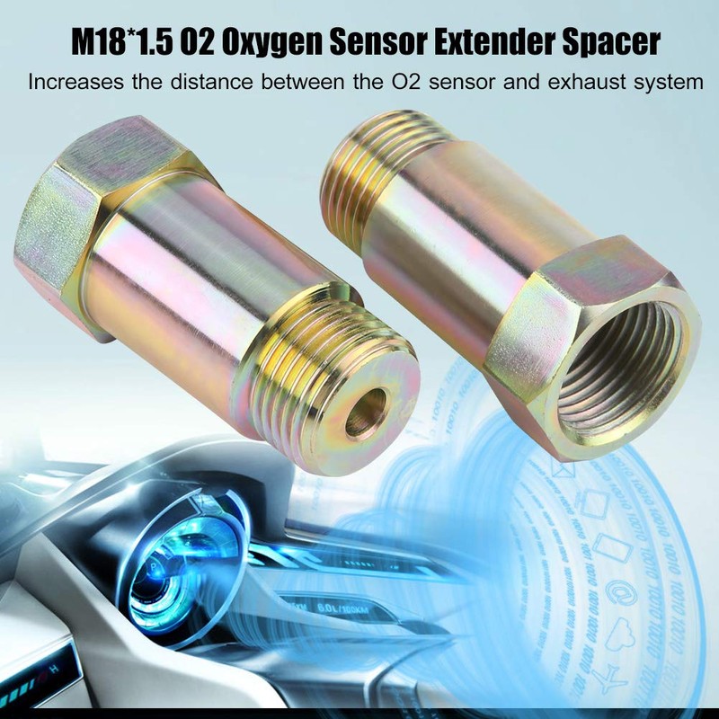 Yctze Oxygen Sensor 2pcs 45mm M18 * 1.5 O2 Oxygen