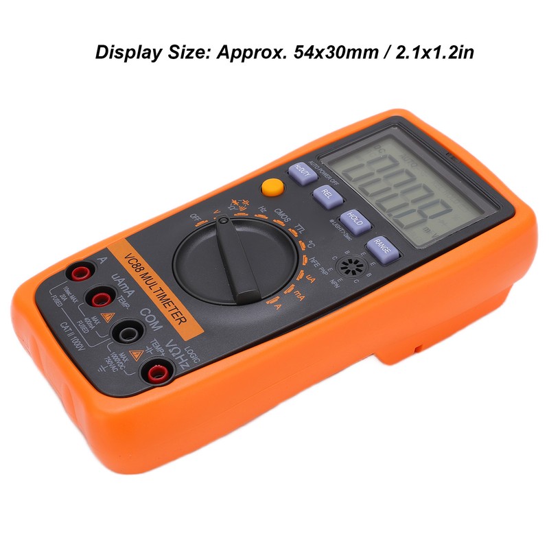 VC88 1000V/20A Multimeter Logic Level Test Portable Automatic Range for