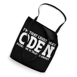 Oden Surname Funny Team Family Last Name Oden Tote Bag