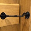 Cabin Hook and Eye Black Cast Iron Heavy Duty 100mm/4