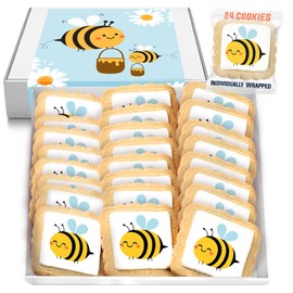 Bee Theme Cookies | Summer Party | 24 Individually Wrapped