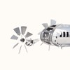 Aircraft Wind Spinner, Metal Airplane Windmill for Yard & Garden