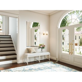 Wiserset Frameless Mirror, 28"x50" Beveled Mirror for Wall, Bathroom Vanity Mirrors for Gym, Entryway, Living Room Hangs Horizontally or Vertically