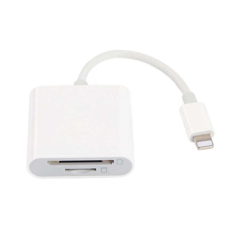 For IOS to Storage/Memory Card Reader 2 in 1 Dual