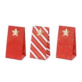 PartyDeco Advent Calendar for Filling Candy Bags Vintage Gift Bags Kids Boxes Christmas Advent