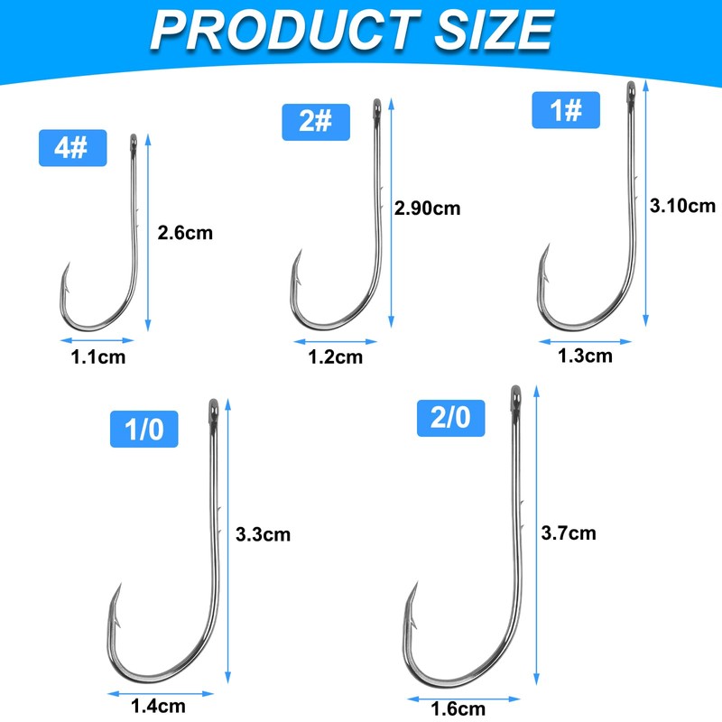 Baitholder Fishing Hooks Long Shank Beak Bait Holder Hooks Black