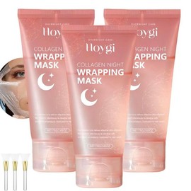 Collagen  Moisturizing Peel off Mask, Hydrating & Tightening Skin Care Mask, Elasticity & Hydration Care Facial Mask,Women's Gifts:_2 Counts /1 Set