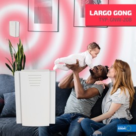 SUNDI Door Bell with Built-in Transformer Door Bell 230 V Plastic Metal White Largo Female