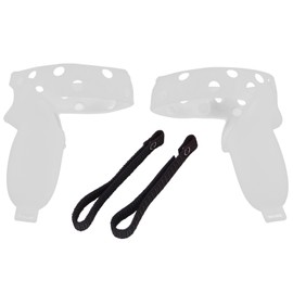Controller Grip Cover for Oculus Quest 2 VR Controller Handle Silicone Protective Cover with Adjustable Knuckle StrapGrey