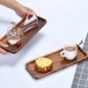 Handmade Solid Acacia small wooden tray (12.6x5x0.8inches) Wood rectangle trays