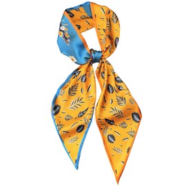 DYUXIRT Head Scarf Purse Handle Neck Satin Hair Scarfs For Bag Lightweight Silky Long Thin Women's Fashion Scarves 59 * 5.9”-H20