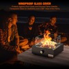 ONLYFIRE OUTDOOR LIVING 15.7" Portable Propane Gas Fire Pit Side-Mounted,