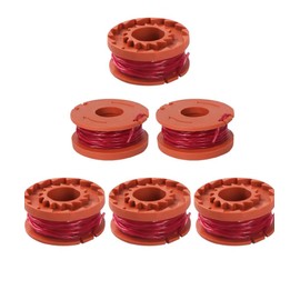 6Pcs Replacement Strimmer Line Compatible with Worx, WA0010 Strimmer Wire Lawn Mower Strimmer Spool Grass Trimmer Spool Replacement Trimmer Spool Lawn Mower Line