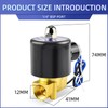 ERGAOBOY 1/4 inch BSP 220 V brass electric solenoid valve