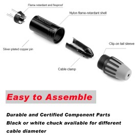 Seetronic SCMM3-B Indoor XLR Male Cable Connector, 3 Pole Black Plated Shell Silver Plated Contacts (1 pcs)