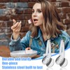 Guduling 3 pcs Teabag Squeezer Tool,Stainless Steel Tea Bag Squeezer,Round