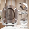 Angol Shiold Round Toilet Seat Molded Wood Toilet Seat with