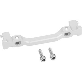 Pothyes SCX24 Front Bumper Mount for Axial Deadbolt AXI90081 1/24 RC Crawler Car Aluminium Upgrade Parts (Silver)