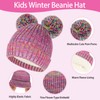 Kids Knit Hat Gloves and Scarf Winter Set Toddlers Winter