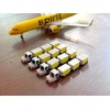 1:400 Model Airport Accessories - 16 Piece Baggage Cart &