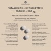 SUNDAY NATURAL® Vitamin D3 K2 Tablets - 99.8% All-Trans MK-7