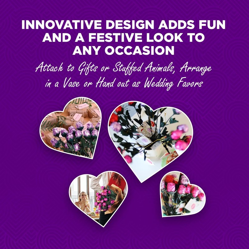Lavender Chocolate Roses - Beautiful Gift for Mom, Wife, Girlfriend