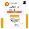 MIXIANG Set 8 Platos Redondo Fibra De Trigo Ecológicos Mx-019